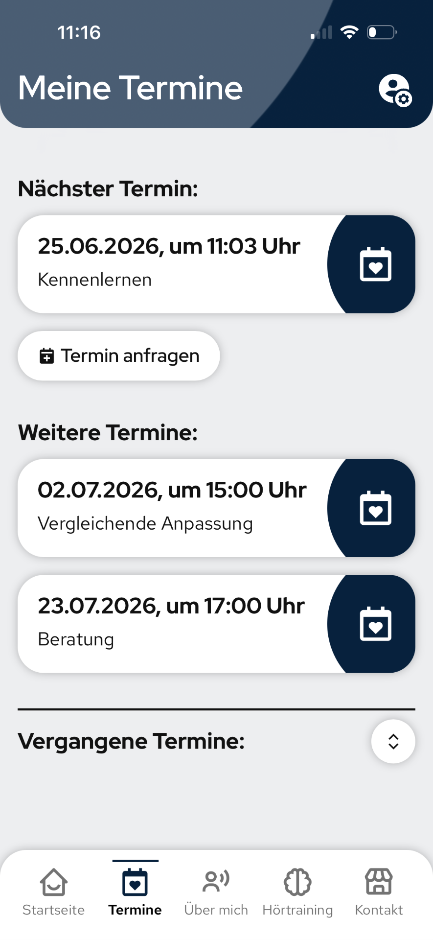 Terminmanagement – Meine Termine